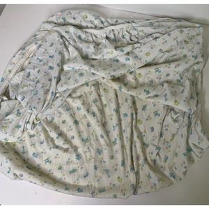 Vintage Crib Fitted Sheet Baby Nursery Yellow Blue Pink Giraffe Drums Blocks